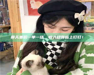 聊天兼职一单一结，收入稳得板上钉钉！ 第1张