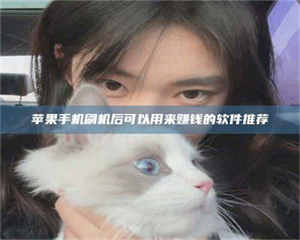 苹果手机刷机后可以用来赚钱的软件推荐 第1张