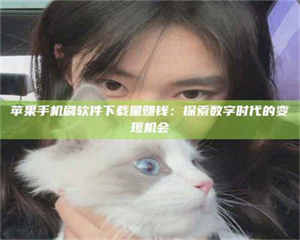 苹果手机刷软件下载量赚钱：探索数字时代的变现机会 第1张